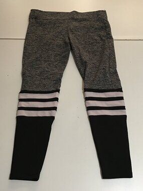Bombshell Womens Sportswear Workout Leggings Size S Gray